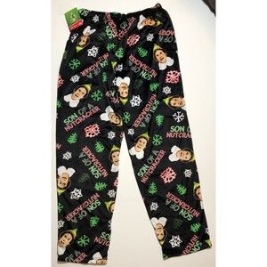 Mens Buddy ELF Son of a Nutcracker Christmas Fleece Sleep Pants Large 36-38